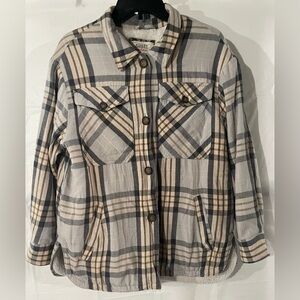 Ashley By 26 International Gray and Tan Utility Jacket